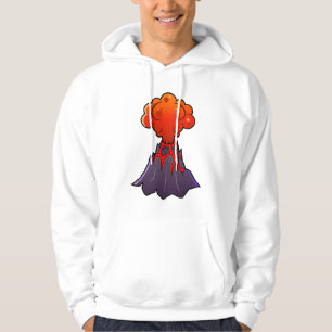 Sweat - shirt à capuche du volcan des hommes