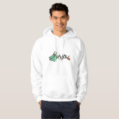 sweat - shirt à capuche "Éclair d'os de poisson" (Devant entier)