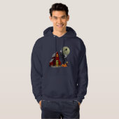 Sweat - shirt à capuche éffrayant de Halloween de (Devant entier)