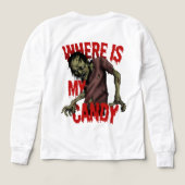 Sweat - shirt à capuche éffrayant d'Halloween - Fa (Motif verso)