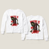 Sweat - shirt à capuche éffrayant d'Halloween - Fa (Motif Recto et Verso)