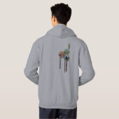 Sweat - shirt à capuche en forme d'homme avec logo (Dos entier)