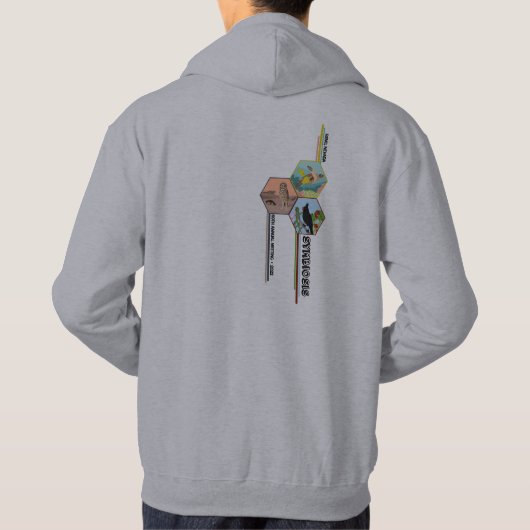 Sweat - shirt à capuche en forme d'homme avec logo (Dos)