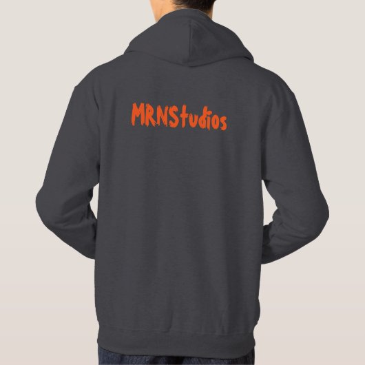 Sweat - shirt à capuche en marbre aigre (Dos)