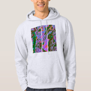 Sweat - shirt à capuche en marbre aigre