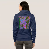 Sweat - shirt à capuche en marbre aigre (Dos entier)
