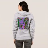 Sweat - shirt à capuche en marbre aigre (Dos entier)