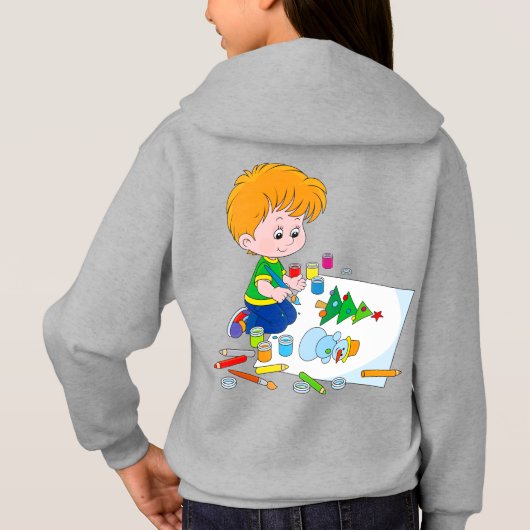 sweat - shirt à capuche enfant (Dos)
