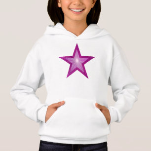 Sweat - shirt à capuche enfant rose Star