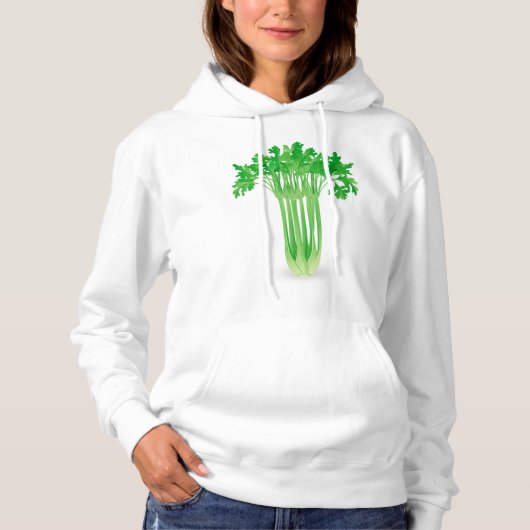 Sweat - shirt à capuche femme Celery frais (Devant)
