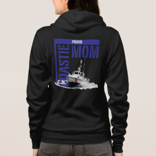 Sweat - shirt à capuche fier de maman/bateau de