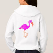 Sweat - shirt à capuche Flamant rose rose (Dos)