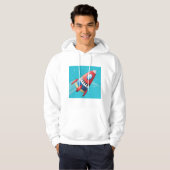Sweat - shirt à capuche Flying Spacstage Mens (Devant entier)