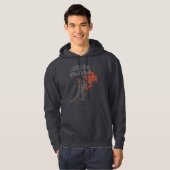 Sweat - shirt à capuche foncé de "Phoenix du feu" (Devant entier)