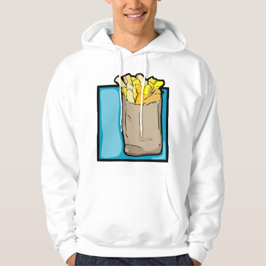 Sweat - shirt à capuche français Fries (Devant)