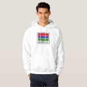 Sweat - shirt à capuche Gambie (Devant entier)