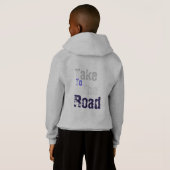 Sweat - shirt à capuche graphique bleu "Prenez la  (Dos entier)