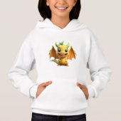 sweat - shirt à capuche graphique Dragon 3d (Devant)