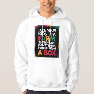 Sweat - shirt à capuche graphique en gras