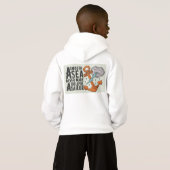 Sweat - shirt à capuche Graphique Gras - Blanc, Va (Dos entier)