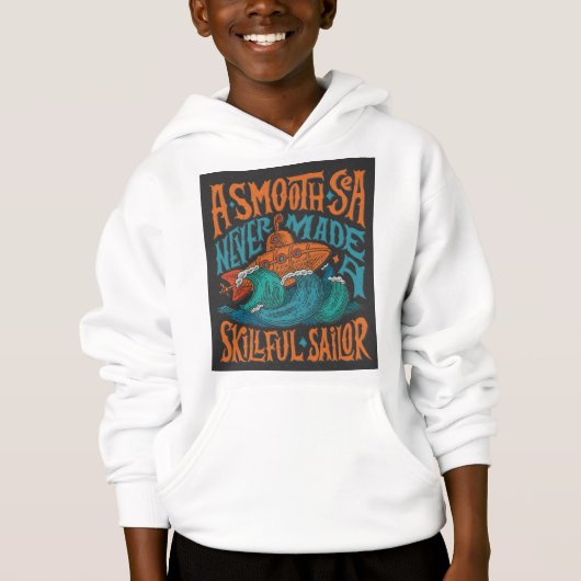 Sweat - shirt à capuche Graphique Gras - Blanc, Va (Devant)