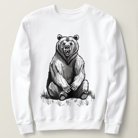 Sweat - shirt à capuche graphique Ours de nouveaut (Design devant)