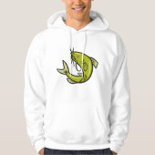 Sweat - shirt à capuche Green Catfish Mens (Devant)