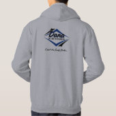 Sweat - shirt à capuche gris adulte (Dos)