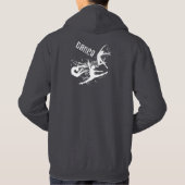 Sweat - shirt à capuche gris-foncé de danse (Dos)