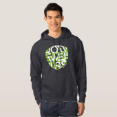 Sweat - shirt à capuche gris-foncé - hommes - (Devant entier)