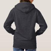 Sweat - shirt à capuche gris foncé pour script fém (Dos)