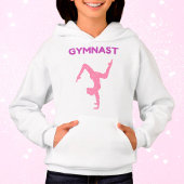 Sweat - shirt à capuche Gymnaste rose et violet