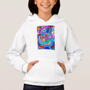 sweat - shirt à capuche hippie d'amour des années 