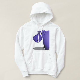 Sweat - shirt à capuche Hippo violet