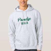 Sweat - shirt à capuche imprimé Paradise Michigan
