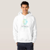 SWEAT - SHIRT À CAPUCHE imprimé VITREUS | BLANC (Devant entier)