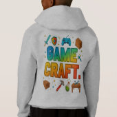 Sweat - shirt à capuche Jeu Craft Retro Gamer (Dos)