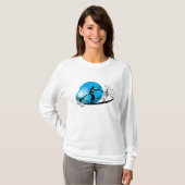 Sweat - shirt à capuche léger de filles de surf de (Devant entier)