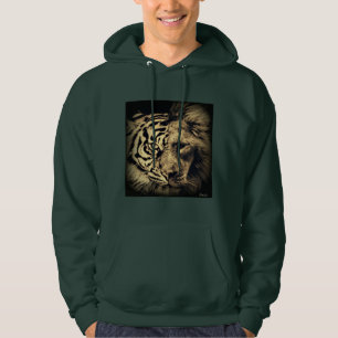 Sweat - shirt à capuche Lion Tiger 2in1