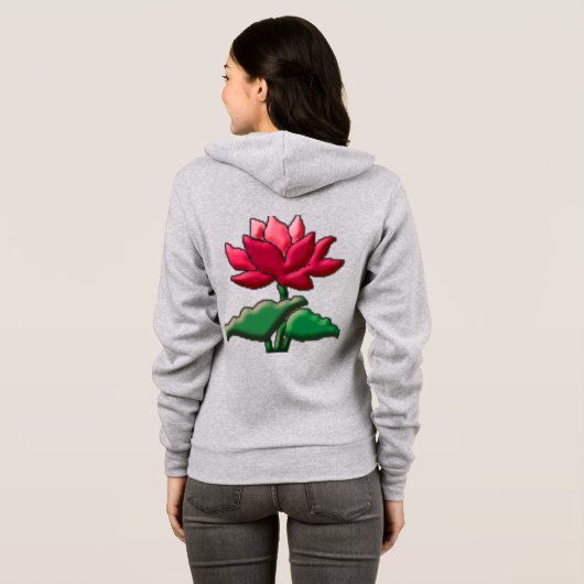 Sweat - shirt à capuche Lotus mod (Dos entier)