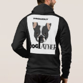 Sweat - shirt à capuche masculin - Amoureux des ch (Dos)