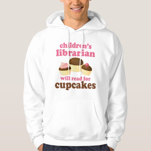 Sweat - shirt à capuche mignon du bibliothécaire (Devant)
