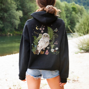 Sweat - shirt à capuche mystique de Chouette des n