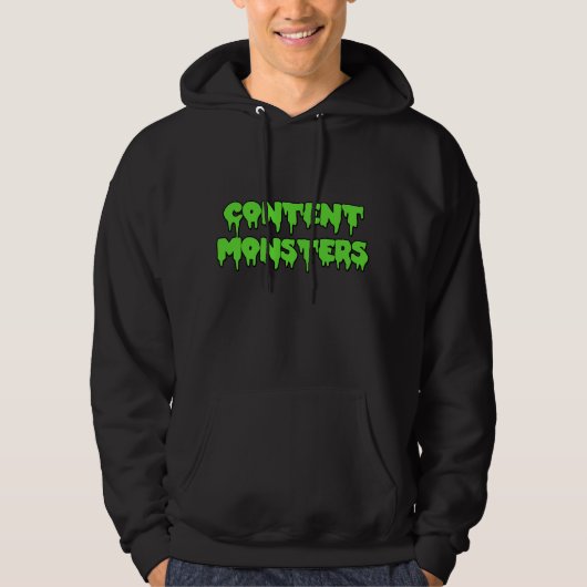 SWEAT - SHIRT À CAPUCHE NOIR CLASSIQUE DE MONSTRES (Devant)