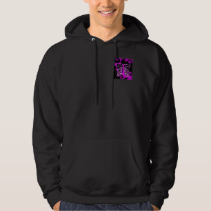 Sweat - shirt à capuche noir de la fermeture