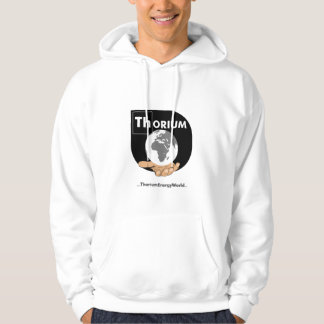 Sweat - shirt à capuche noir et blanc de thorium