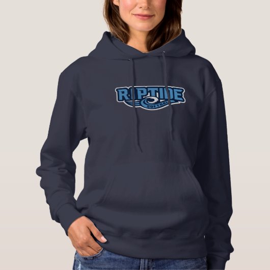 Sweat - shirt à capuche noire pour femmes (Devant)