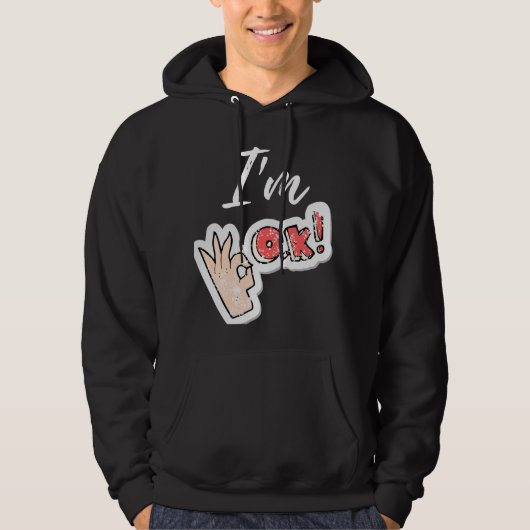 Sweat - shirt à capuche OKAY (Devant)