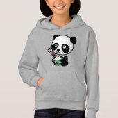 sweat - shirt à capuche panda (Devant)
