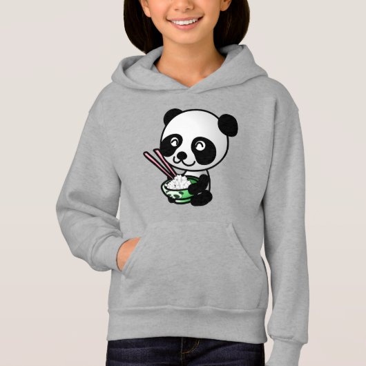 sweat - shirt à capuche panda (Devant)